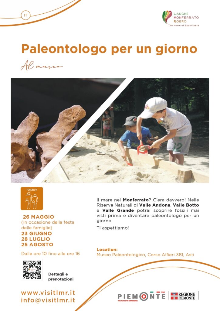 Nuova collaborazione con LANGHE MONFERRATO E ROERO! giornata per le famiglie alla scoperta dei fossili astigiani!